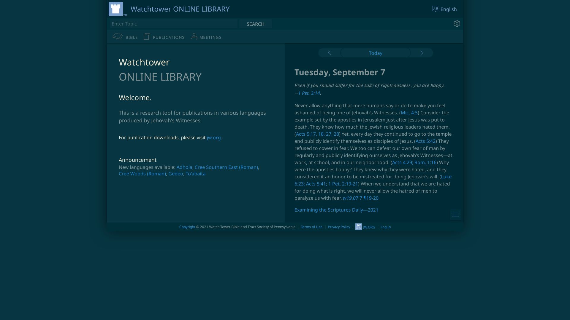 Screenshot of Watchtower Online-Library — Solarized Dark