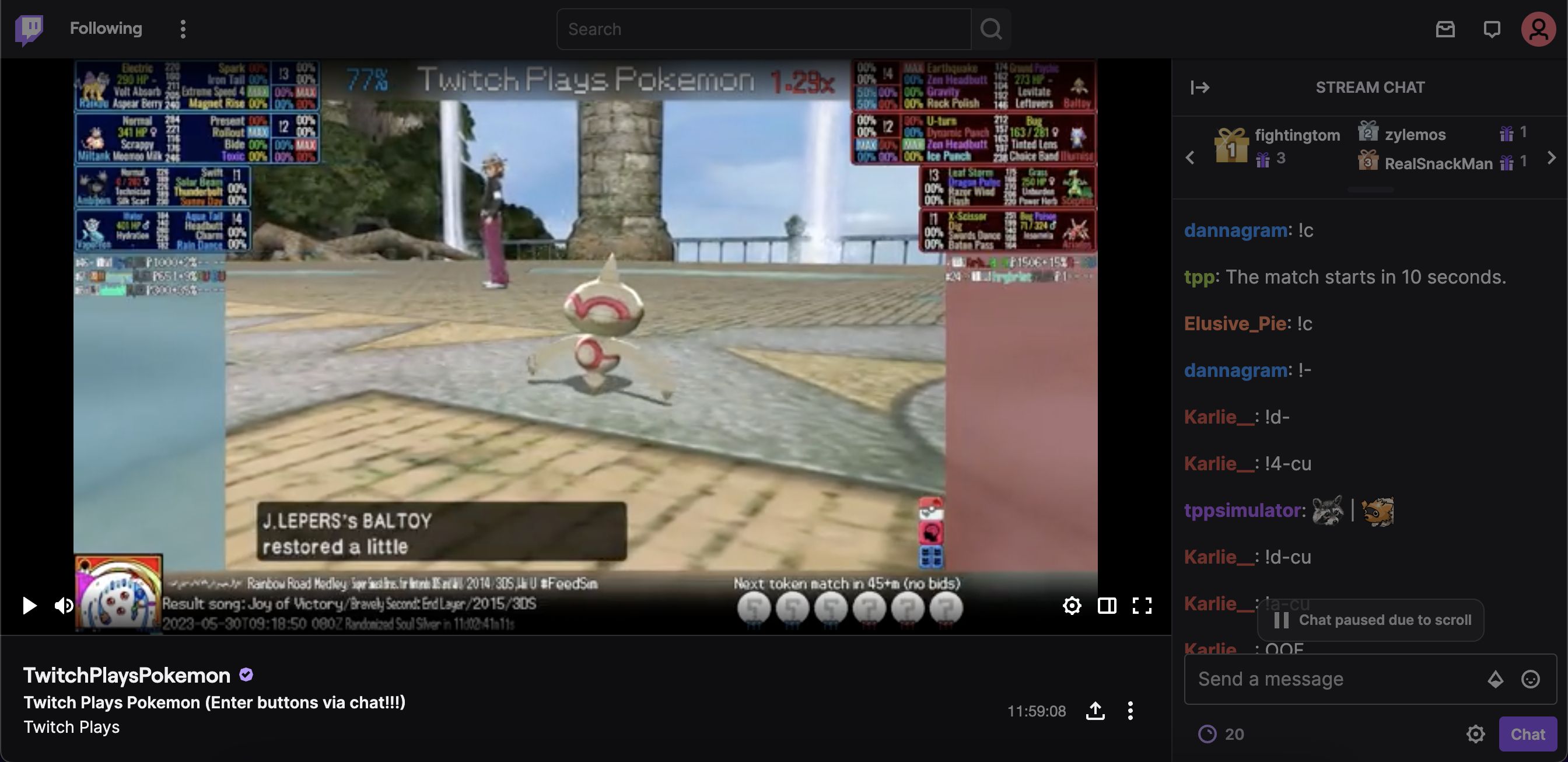 Screenshot of Pretty Twitch