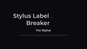 Screenshot of Stylus Label Breaker