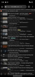 Screenshot of Reddit Old Redesigned Dark For Mobile