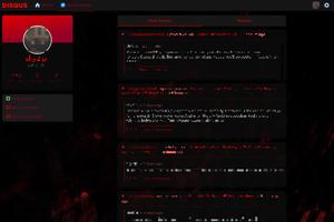Screenshot of Disqus | Dark and Red