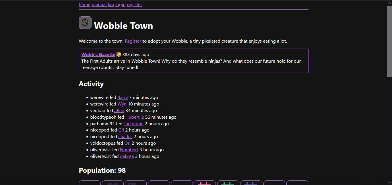 Screenshot of Wobble Town - Dark Purple