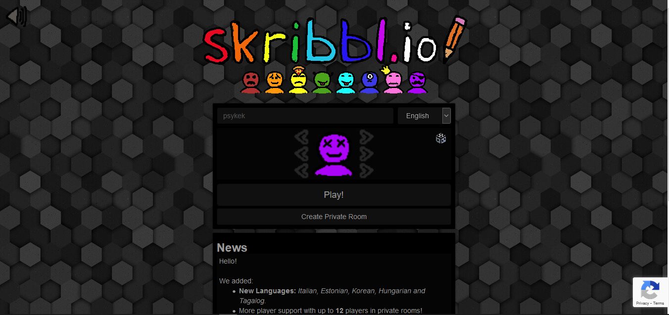 Screenshot of Skribbl Dark