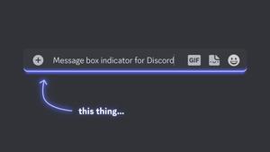 Screenshot of Message Box Indicator for Discord