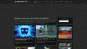 Screenshot of Minecraft.fr Dark Theme