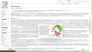 Screenshot of Wikipedia Vector Legacy