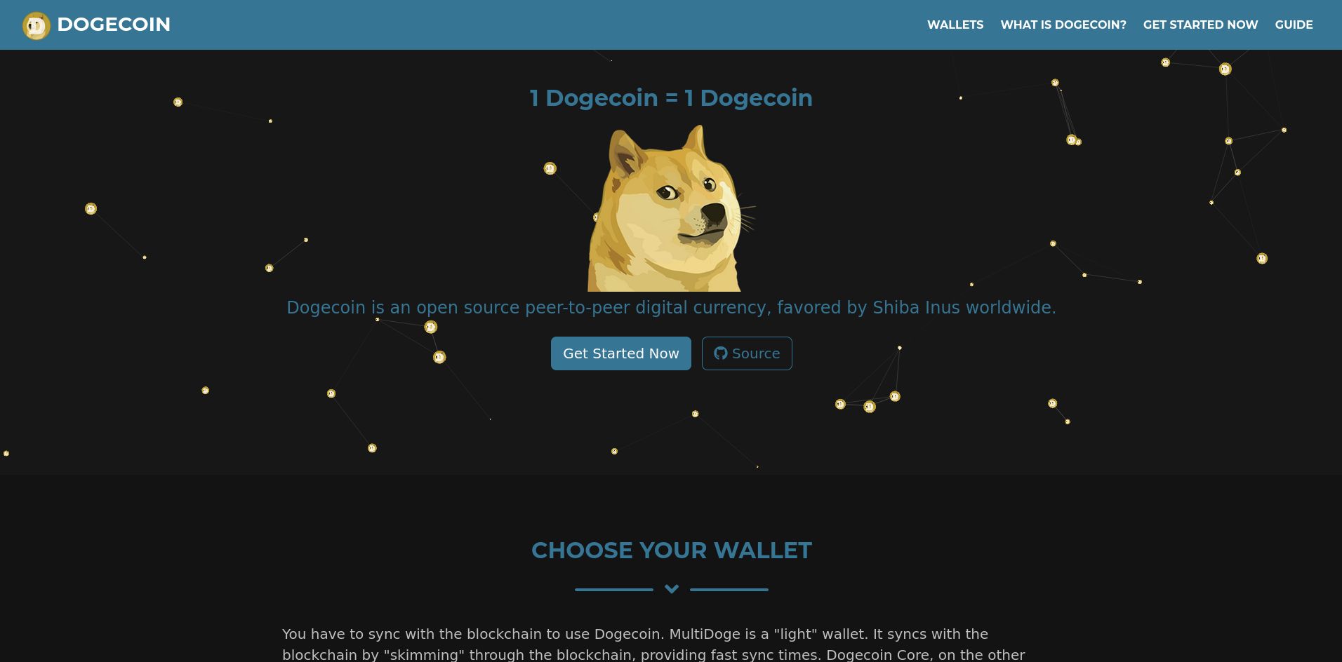 Screenshot of Dark DogeCoin