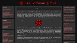 Screenshot of borbarad-projekt.de clean and readable