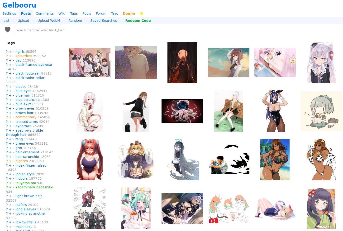 Screenshot of Make Gelbooru look like Danbooru