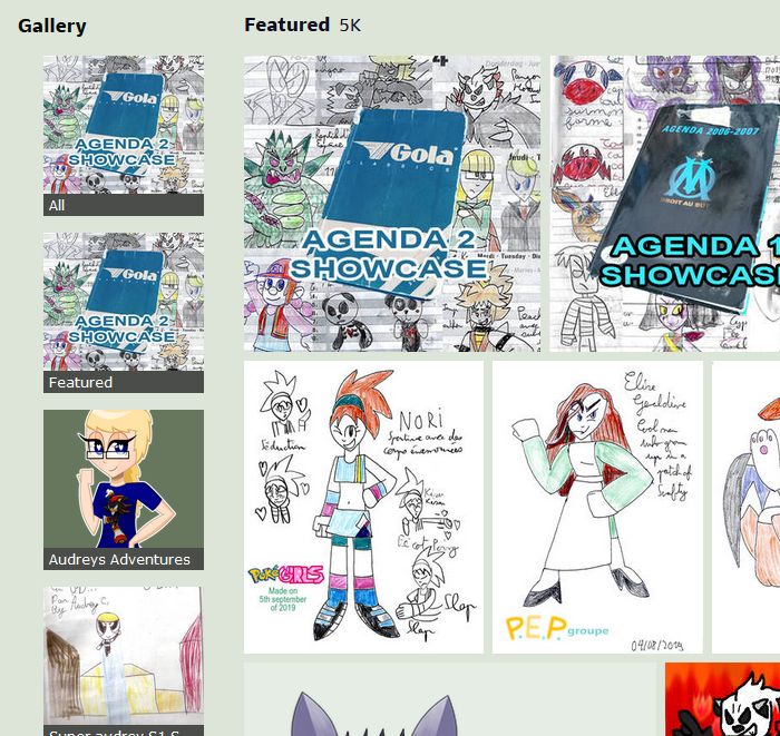 Screenshot of DeviantArt - V7 Folder Buttons with Thumbnail