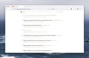 Screenshot of Hacker News Georgify by Tuhin Kumar