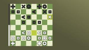 Screenshot of Shapes: chess pieces