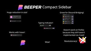 Screenshot of Beeper compact sidebar