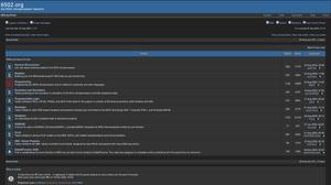 Screenshot of Dark mode for forum.6502.org