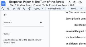 Screenshot of Google Docs Compact