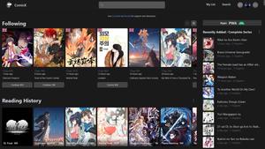 Screenshot of Comick Dark Theme