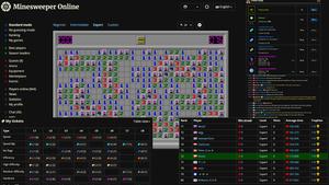 Screenshot of Minesweeper.online Dark