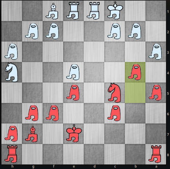 Screenshot of amogus lichess