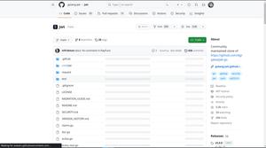 Screenshot of Github centered, sticky header