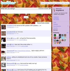 Screenshot of 2007 Twitter/2021 Blips Layout (BETA)