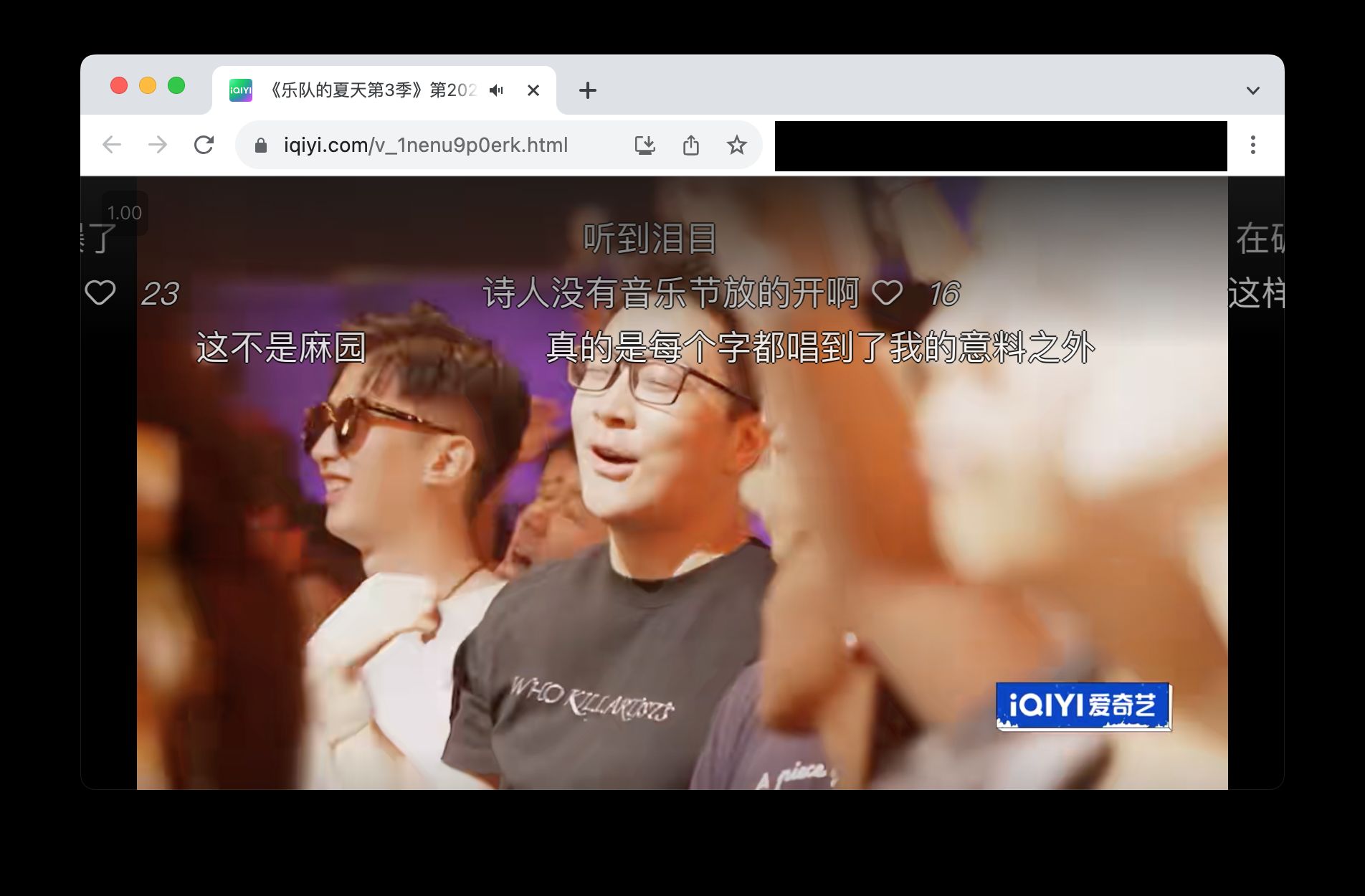 Screenshot of www.iqiyi.com full-screen