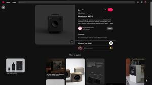 Screenshot of black & pink🌸Pinterest