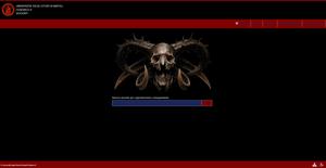 Screenshot of Docenti Unina - Dark Goth Theme