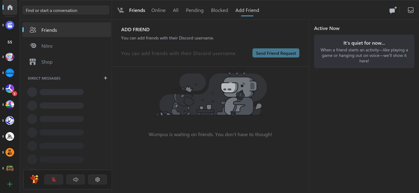 Screenshot of fluent discord