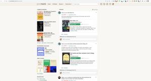 Screenshot of goodreads.com Clean Homepage