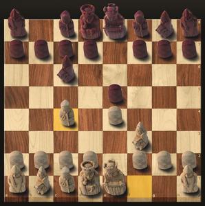 Screenshot of Lichess - 3D Set Frontal Lewis Chessmen