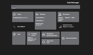 Screenshot of Dark Theme for BT Hub Manager