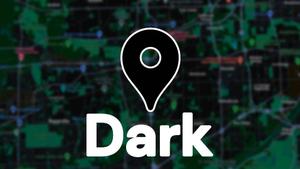 Screenshot of Google Maps Dark