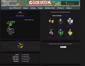 Screenshot of Dark Theme for Coolblox