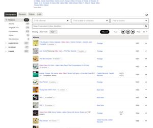 Screenshot of Discogs Compact