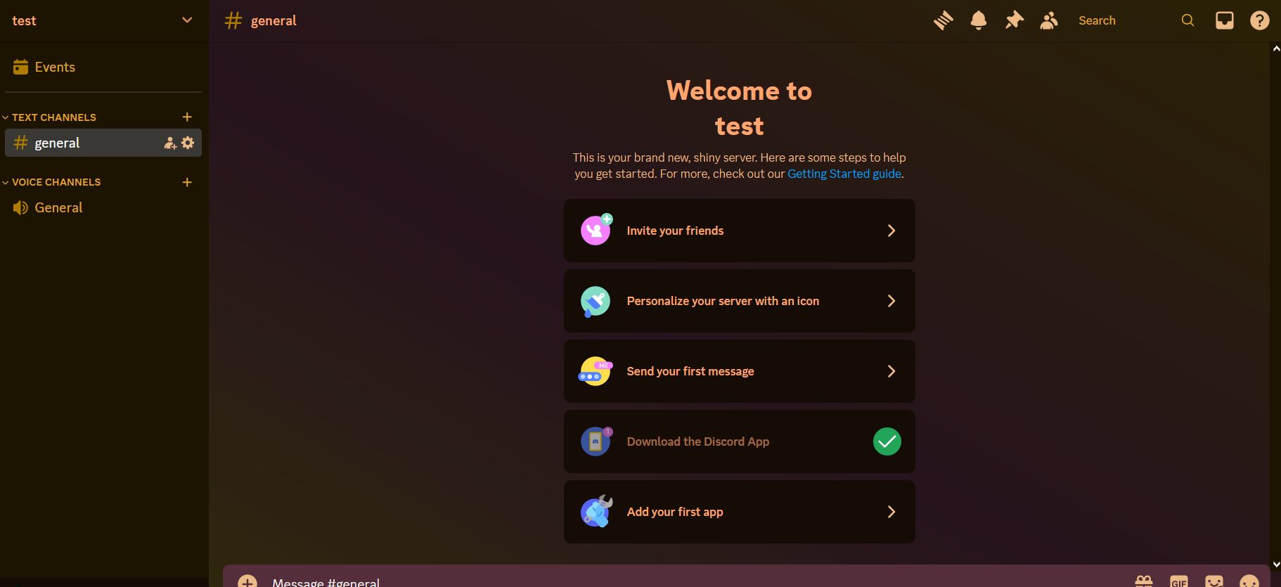 Screenshot of Banana Discord Gradient (Dark)