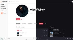 Screenshot of Old Deezer UI