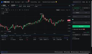 Screenshot of mexc.com - Spot Trading page