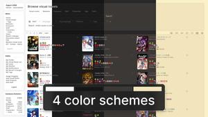 Screenshot of VNDB:Re (Light, Dark, Gruvbox, Sepia, Catpuccin)