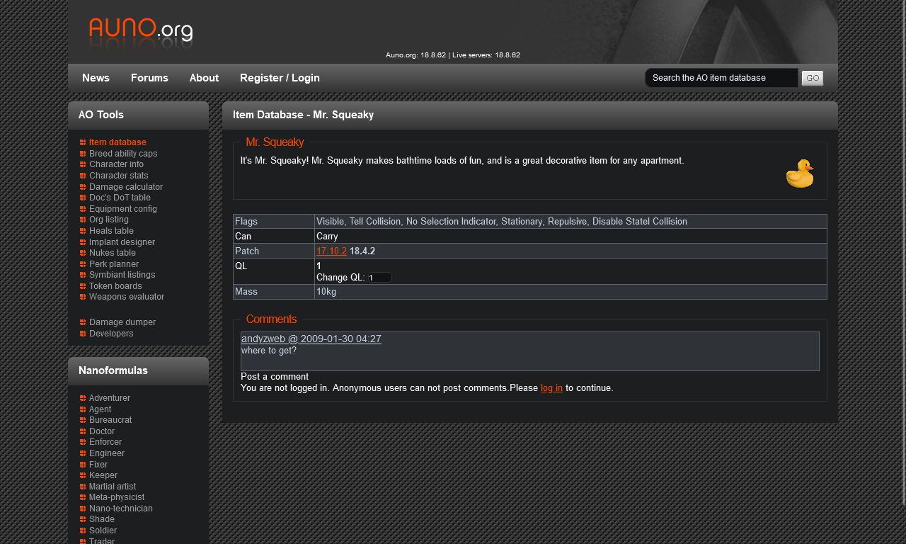 Screenshot of auno_dark (dark mode for auno.org)