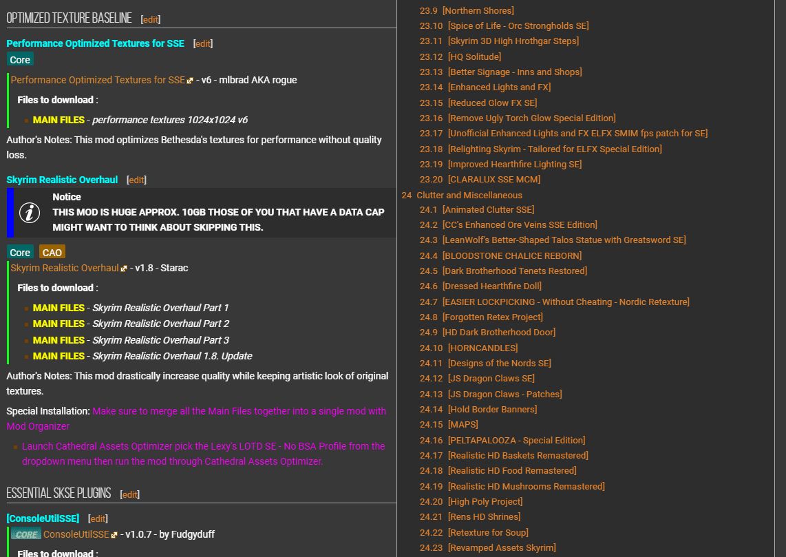 Screenshot of Nexus Mods Wiki Whitespace