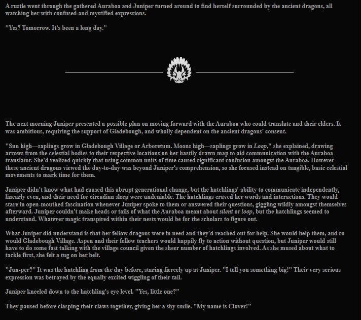 Screenshot of [Dark] Easy Reading Encyclopedia - Flight Rising