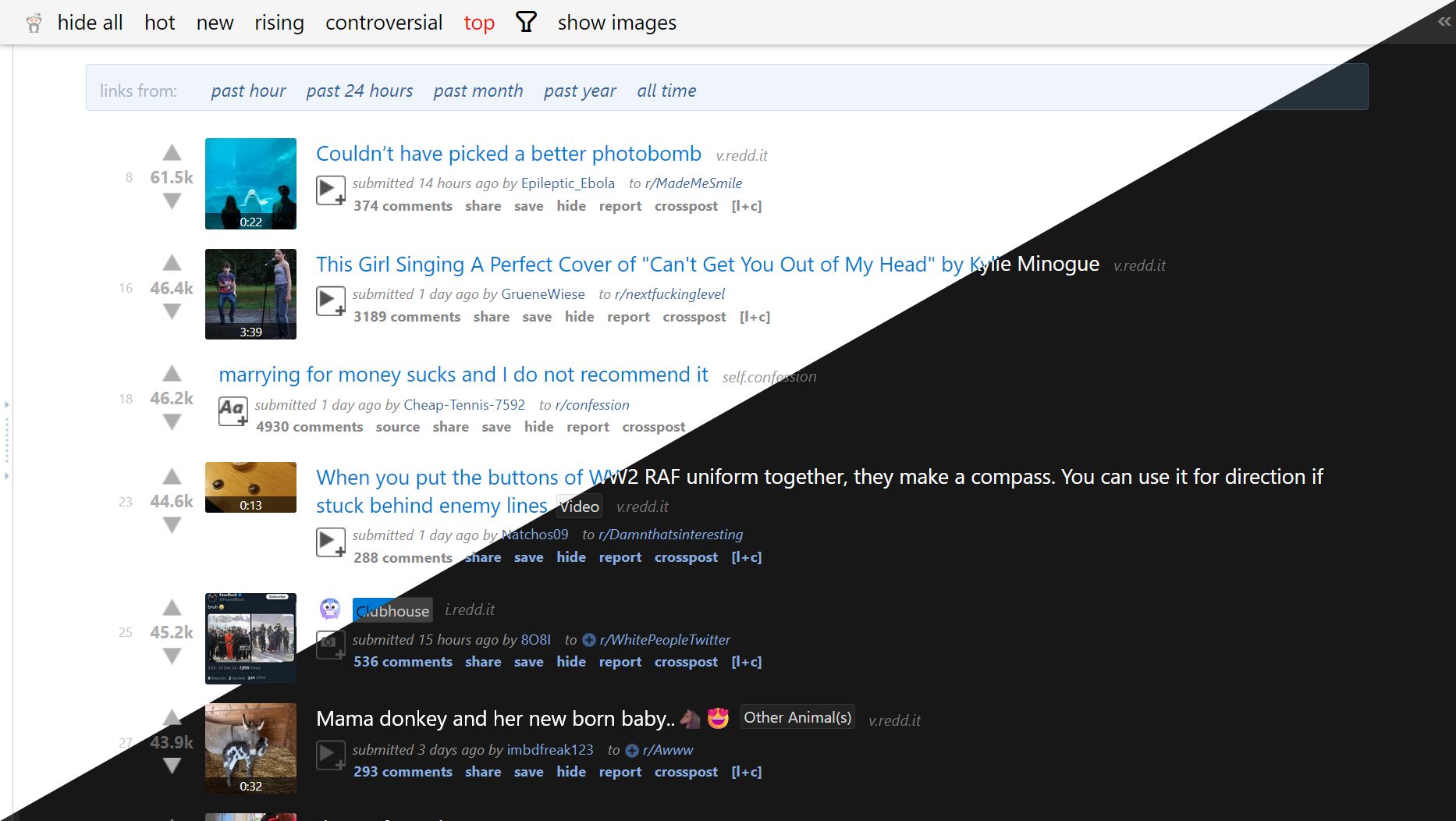 Screenshot of Reddit Revamped