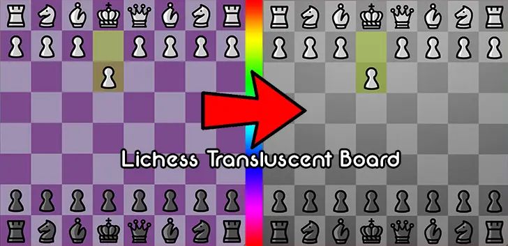 Screenshot of Lichess Transluscent Board