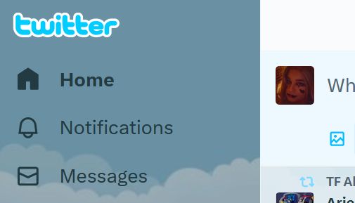 Screenshot of classic twitter logo