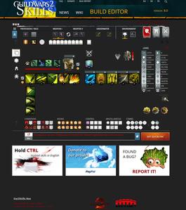 Screenshot of gw2skills.net - Darkmode  Dec 2023
