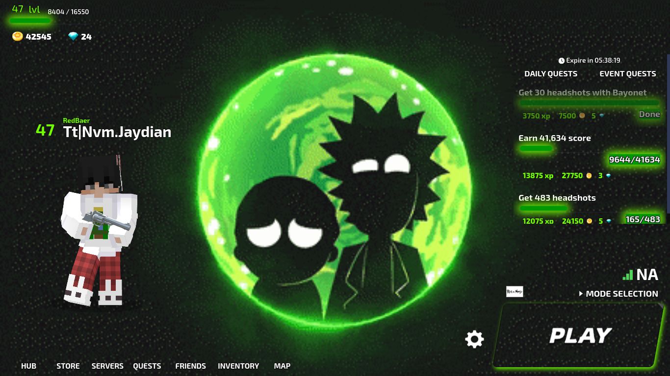 Screenshot of rick and morty