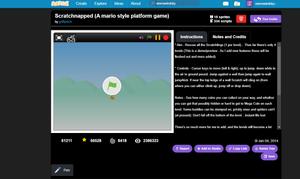 Screenshot of Scratch 2.0 css recreation (DarkMode Version)