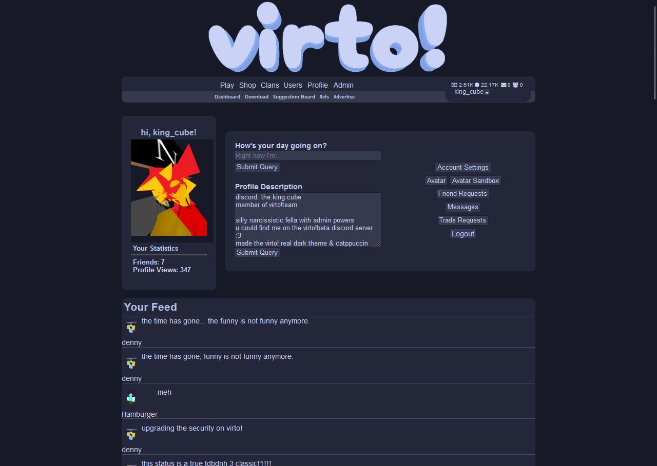 Screenshot of virto!catppuccin