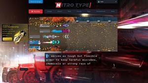 Screenshot of Nitro Type Red Glass