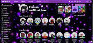 Screenshot of purple stars background for roblox
